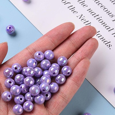 Opaque Acrylic Beads MACR-S370-D10mm-SS2114-1