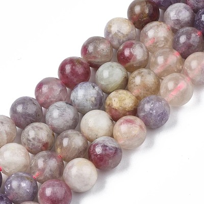 Natural Purple Red Tourmaline Beads Strands G-N327-02B-01-1