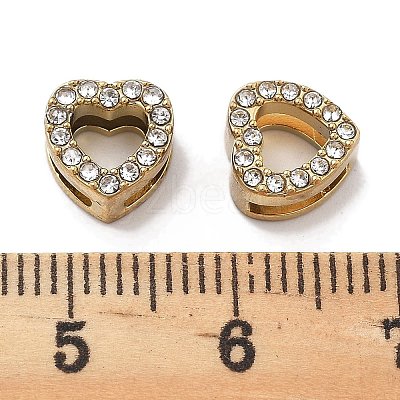 PVD Vacuum Plating 304 Stainless Steel Crystal Rhinestone Beads SATS-R130-02G-05-1