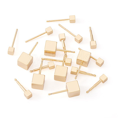 Brass Stud Earrings for Women EJEW-TA0001-67-1