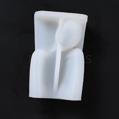 DIY Boyfriend Candle 3D Bust Portrait Silicone Molds DIY-H001-04-1