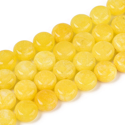 Dyed Natural White Jade Beads Strands G-T143-16K-1