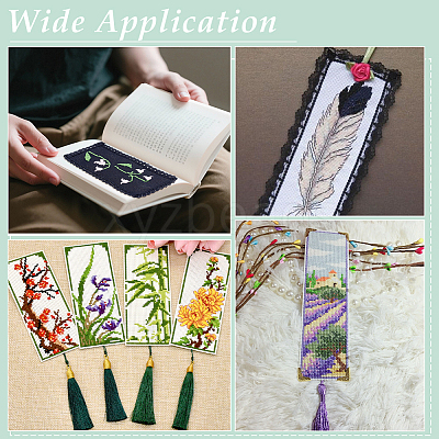Cotton Bookmarks for Cross Stitch Making DIY-WH0759-26B-1