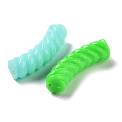 Opaque Acrylic Beads X-OACR-A016-03-1