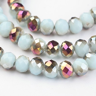 Electroplate Glass Beads Strands EGLA-P018-6mm-H02-4A-1