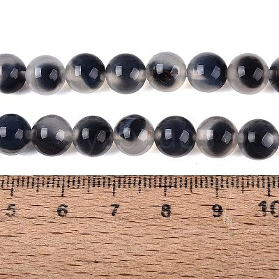 Natural Agate Beads Strands G-Q606-42B-B01-1