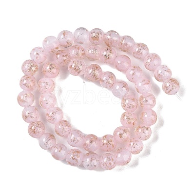 Handmade Gold Sand Lampwork Beads LAMP-Z009-01A-1