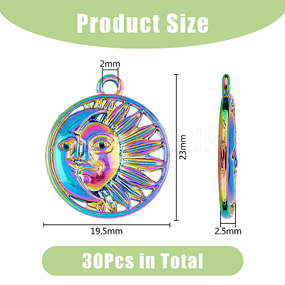 30Pcs Alloy Pendants PALLOY-DC0001-20-1