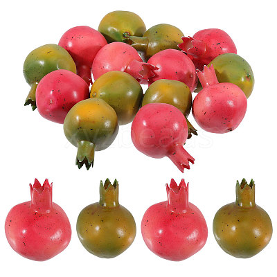 20Pcs 2 Colors Mini Foam Imitation Pomegranates AJEW-CA0004-33-1