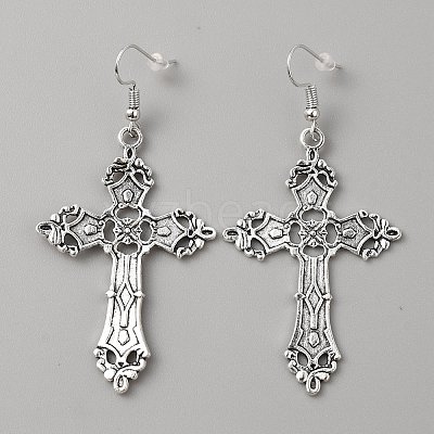 Bohemia Alloy Dangle Earrings for Women EJEW-WH0009-42C-1