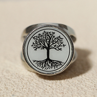 Tree of Life Urn Ashes Ring PW-WGCA7CF-03-1