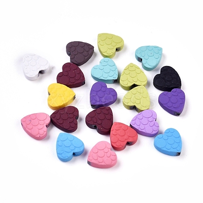 Spray Painted Non-magnetic Synthetic Hematite Beads X-G-T124-34C-1