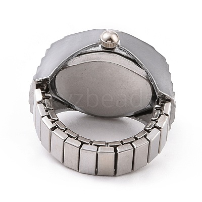 201 Stainless Steel Stretch Watchband Finger Ring Watches WACH-G018-03P-01-1