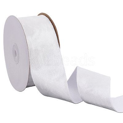 15 Yards Single Face Flat Velvet Ribbons OCOR-WH0082-130-1