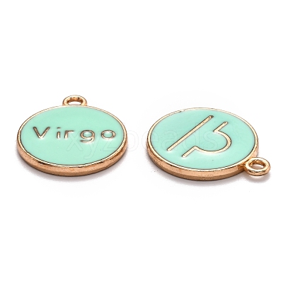 Alloy Enamel Pendants ENAM-S124-01A-15-1