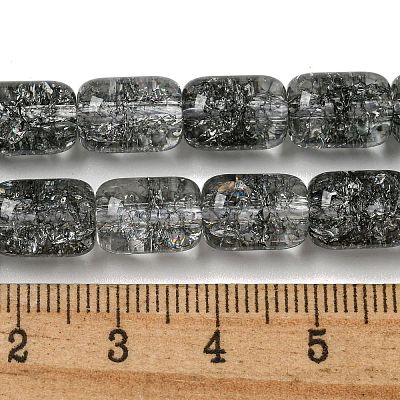 Transparent Crackle Glass Beads Strands X-GLAA-NH0001-04D-1
