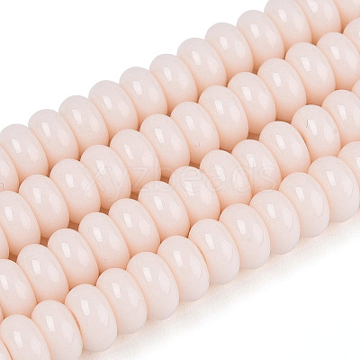 Opaque Spray Painted Glass Beads GLAA-ZX008-6mm-18H-1