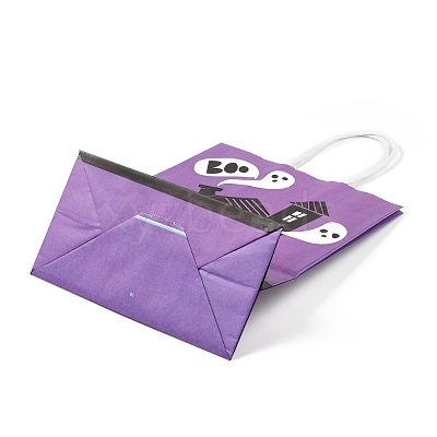 Halloween Theme Kraft Paper Gift Bags CARB-A006-01G-1