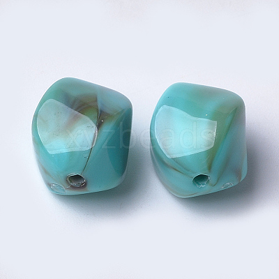 Acrylic Beads X-OACR-T007-08J-1