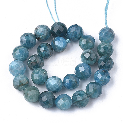 Natural Apatite Beads Strands G-S345-8mm-008-1