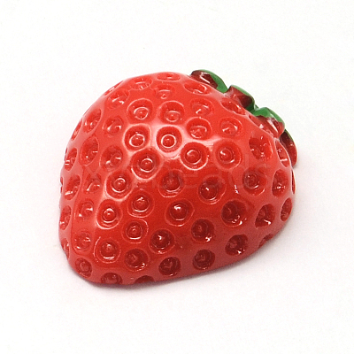 Strawberry Resin Decoden Cabochons X-CRES-R183-09-1