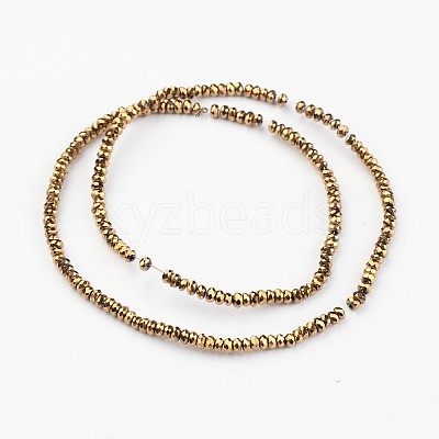 Electroplate Glass Beads Strands EGLA-P018-2mm-F01-1