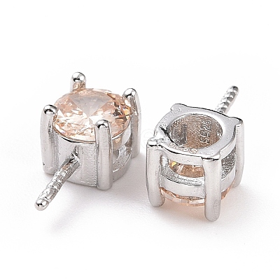 Rhodium Plated 925 Sterling Silver Peg Bails STER-D035-47P-02-1