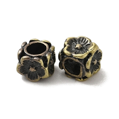 Tibetan Style Rack Plating Brass Beads KK-Q805-45AB-1