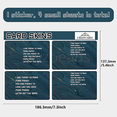 PVC Plastic Waterproof Card Stickers DIY-WH0432-062-1