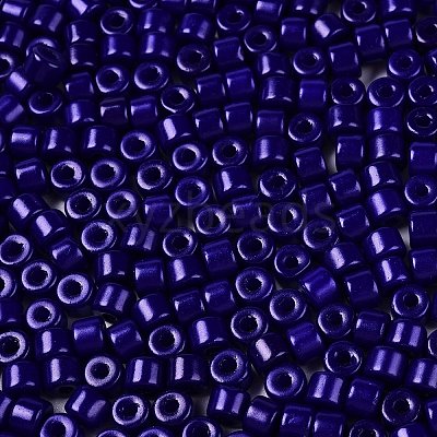 Opaque Baking Paint Glass Seed Beads SEED-T008-02V-1