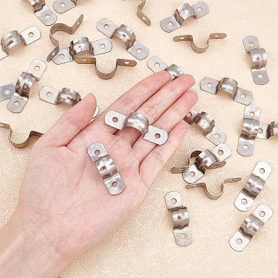 60Pcs 2 Style 304 Stainless Steel Pipeline Clamp STAS-GA0001-05P-1