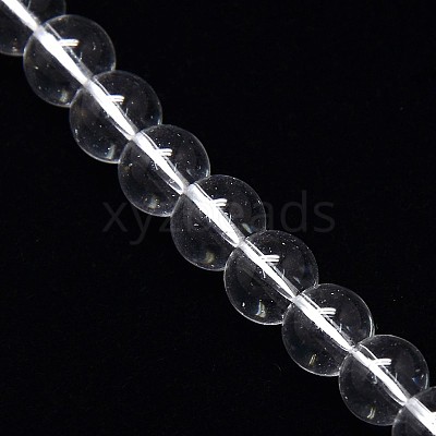 Crystal Glass Round Beads Strands EGLA-F037-8mm-B02-1