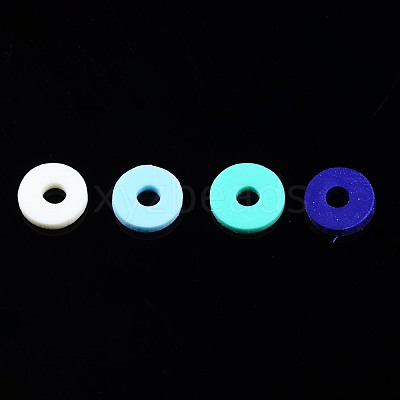 Handmade Polymer Clay Beads Strands CLAY-R089-6mm-T02B-14-1