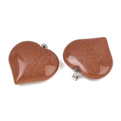 Synthetic Goldstone Pendants GG-K002-04F-1