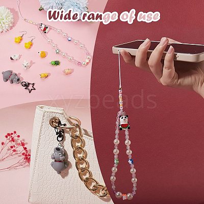 30Pcs 15 Style Opaque Resin Pendants RESI-SZ0001-62-1