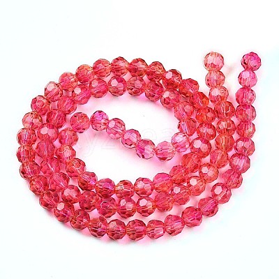Baking Paint Transparent Glass Beads X1-DGLA-A035-T4mm-A02-1