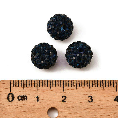Pave Disco Ball Beads X-RB-A130-10mm-7-1