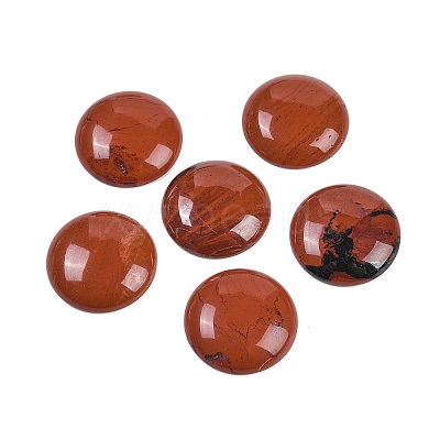 Natural Red Jasper Cabochons G-H1596-FR-25mm-21-1