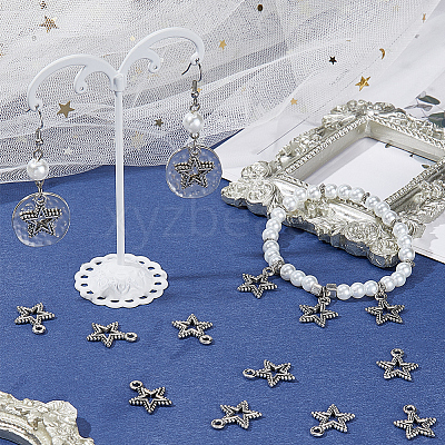 100PCS Tibetan Style Alloy Pendants TIBEP-SC0002-87-1