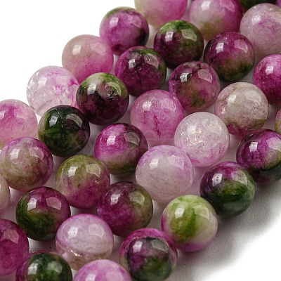 Natural Dyed Yellow Jade Beads Strands G-Q160-A01-01F-1