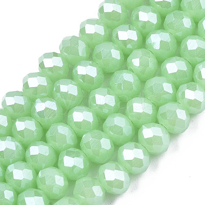 Electroplate Glass Beads Strands EGLA-A034-J6mm-A05-1