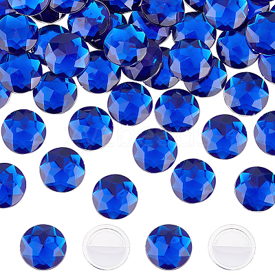 60Pcs Self-Adhesive Acrylic Rhinestone Stickers STIC-FG0001-01B-1