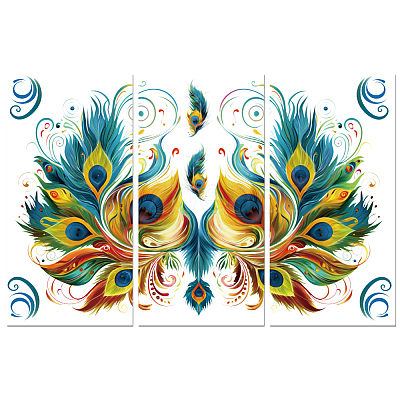 3 Sheets 3 Styles PVC Waterproof Decorative Stickers DIY-WH0404-117-1