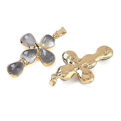 Natural Quartz Crystal Pendants GG-CBA9F30-02G-18-1