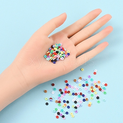 15 Colors Handmade Polymer Clay Beads CLAY-YW0001-48-1