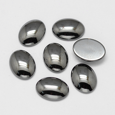 Non-magnetic Synthetic Hematite Cabochons G-P162-04-13x18mm-1