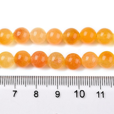 Dyed Natural White Jade Beads Strands G-T138-8mm-210-34-1