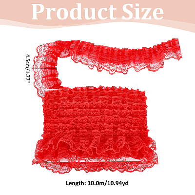 Polyester Lace Tirm OCOR-WH0111-123-1