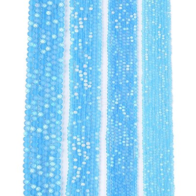 Transparent Glass Beads Strands EGLA-A044-T3mm-MB08-1
