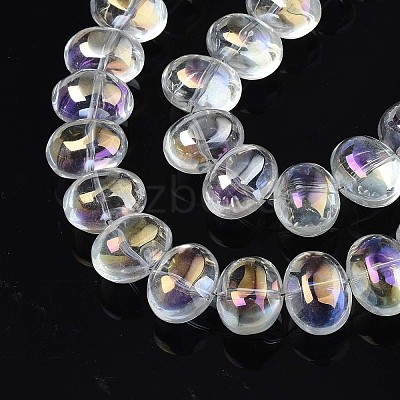 Electroplate Glass Beads Strand X-EGLA-S188-22-B03-1